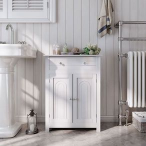 Bathroom Cabinet white with Drawer and doors FREE DELIVERY