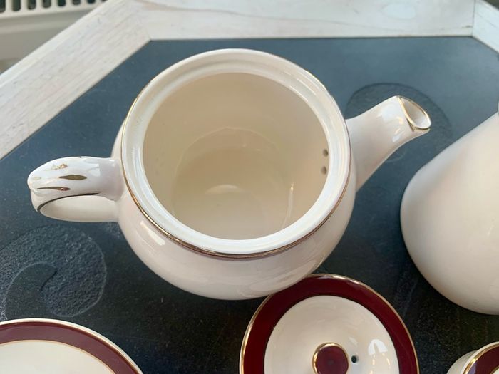 Mid Century Alfred Meakin Demitasse Set, 15 Piece English Coffee Service, 1950s