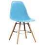 3 Piece Dining Set Plastic Blue Image 7