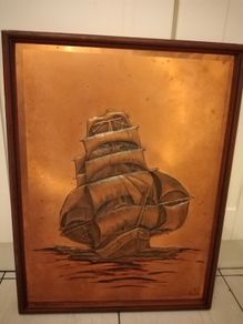 Antique Copper Ship