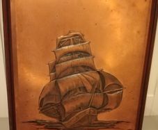 Antique Copper Ship