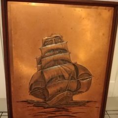 Antique Copper Ship