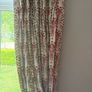 Red Cream Curtains Image 2