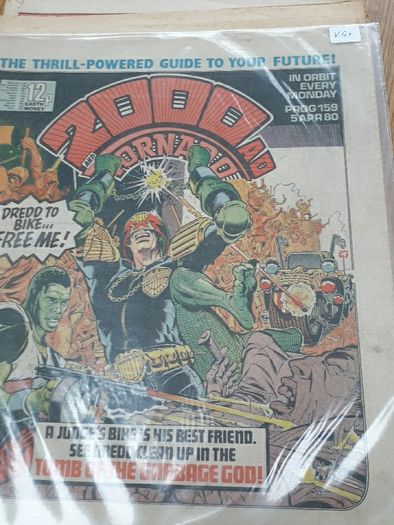 2000ad progs in the 100s.