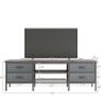TV Stand with Storage, TV Console Table - 63 Inch, Grey Image 6