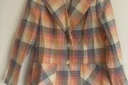 70s check blazer