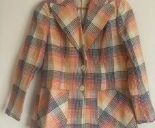 70s check blazer