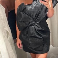 bow mini dress