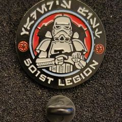 Star Wars, 501st legion, pin back badge.