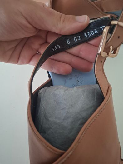 Robert Clergerie Paris platform sandals EU 36.5 light beige and blue color