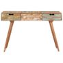 Dressing Table with Mirror 112x45x76 cm Solid Reclaimed Wood Image 2