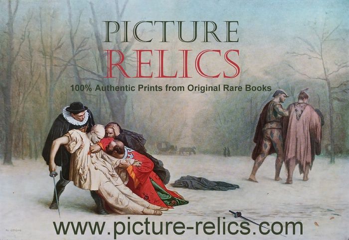 An Original Rare Antique Print from Picture Relics - (1515) by RAPHAEL