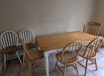 Table and chairs