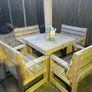outdoor table and 4 chairs Image 3