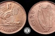 [#2371] - Ireland 1946 | 1 Penny | Irish 1d | Irish Penny | KM.11 | UNC