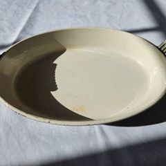 Vintage French ceramic baking dish