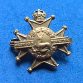 Military Sherwood Foresters converted sweetheart brooch Gaunt maker