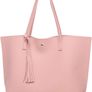 Women's Tote Bag Large Handbag Soft Leather Simple Shoulder Bag with Zipper for School Work Leisure MULTIPLE COLOURS AVAILABLE (FREE POSTAGE) Image 10