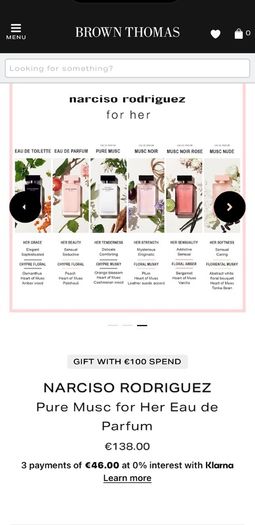 NARCISO Rodriguez Pure Musc 100ml parfum for her