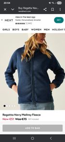 Regatta Navy Melleray Fleece BNWT Postage Cost Included In Price