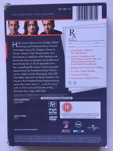 House (Complete Seasons 1-8 2004-2012) [DVD TV Boxsets]