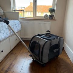 MORE FOR 2-in-1 Luxury Pet Carrier & Wheeled Trolley (Collapsible)