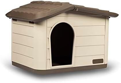 Outdoor Cat, Dog and Rabbit House, Pet Kennel and Shelter - Brown