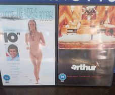 Arthur & 10 Ten Dvd Bundle Bo Derek Dudley Moore 80s Comedy Movies