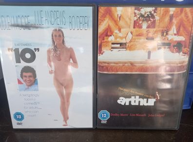 Arthur & 10 Ten Dvd Bundle Bo Derek Dudley Moore 80s Comedy Movies