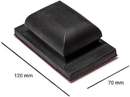 Glass Polish 15916 Hand-Held Sanding Block with hook and loop, Hand Sanding Pad | 70 x120mm