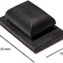 Glass Polish 15916 Hand-Held Sanding Block with hook and loop, Hand Sanding Pad | 70 x120mm Image 3