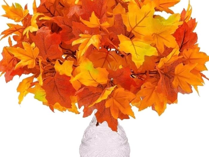 Artificial Maple Leaf Bouquet X 4