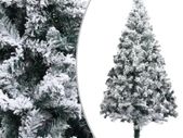 Artificial Christmas Tree with Flocked Snow Green 210 cm PVC