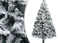 main image for ad Artificial Christmas Tree with Flocked Snow Green 210 cm PVC