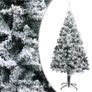 Artificial Christmas Tree with Flocked Snow Green 210 cm PVC Image 5