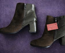 Moda in pelle New Leather Khaki metallic Chelsea boots