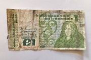 1979 Irish 1 Punt  Pound Note