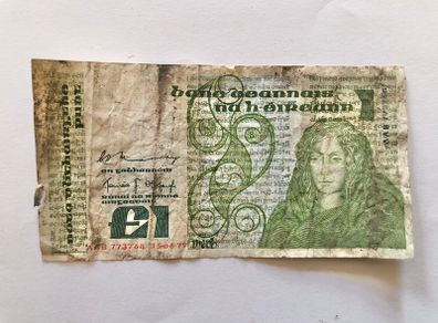 1979 Irish 1 Punt  Pound Note