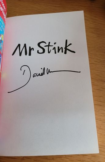 David Walliams signed book Mr Stink