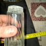 Antique Glass Sugar or Spice Shaker featuring a perforated Silver Plated Lid. Image 3
