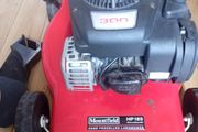 Mount field petrol lawnmower