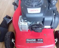 Mount field petrol lawnmower