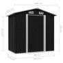 Garden Storage Shed 204x132x186 cm Image 8