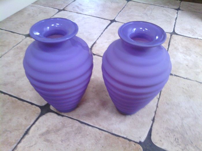 Two purple vase for sale