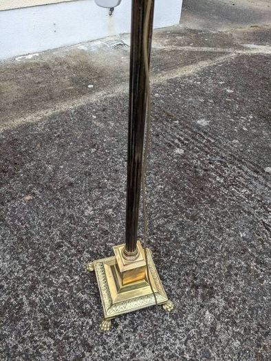 Brass tall lamp