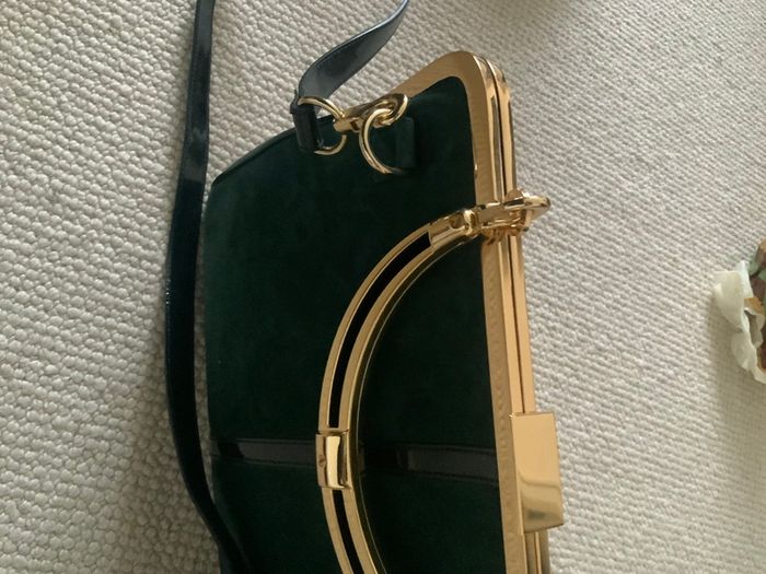 Balmain H & M green large bag