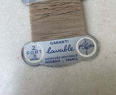 Vintage French cream colour elastic