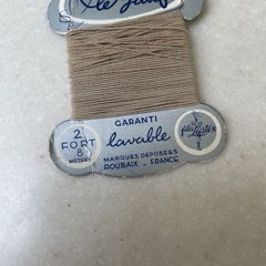 Vintage French cream colour elastic