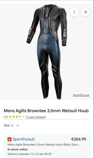 Huub Agilis Wetsuit 3.5 Brownlee Brand New