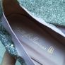 Pretty Ballerinas silver flats with matching catch Image 2
